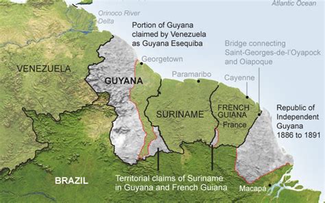 Sep 14, 2021 · For most Venezuelans the 1899 Venezuela-Guyana border treaty never really happened. They believe imperialist arbitrators cheated Venezuela out of the territory that went to Guyana. To back that up ... 